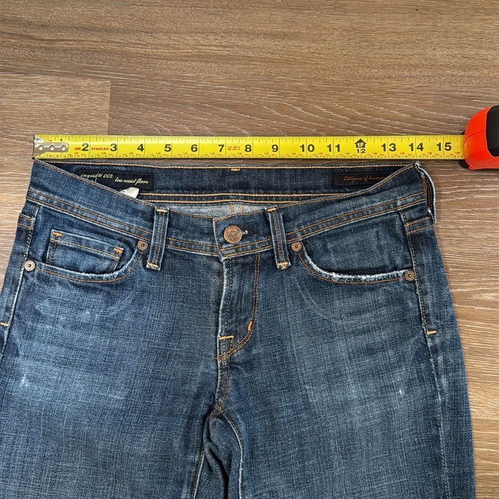 Citizens Of Humanity Ingris #002 Stretch Low Waist Flare Jeans Sz 26 - Picture 8 of 12
